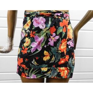 Moschino Mare Floral Sarong Skirt Wrap Tie Cover up Italy One Size